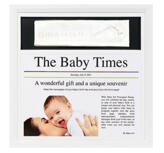 Baby Art Newsprint Frame (White & Black)